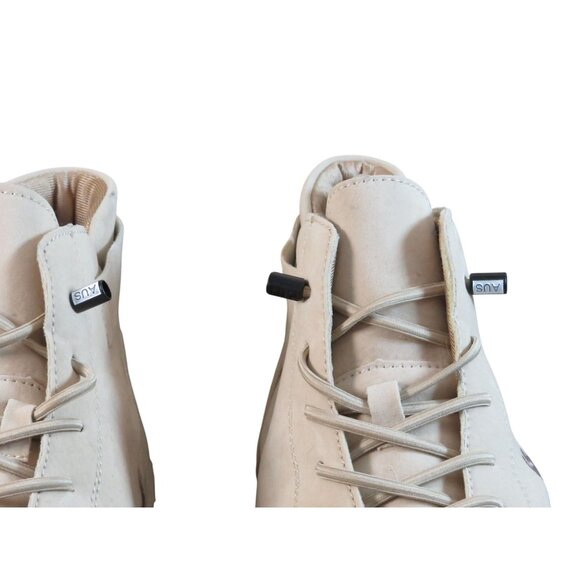 Men's Beige Ldeck High-Top Sneakers/Boots  Size 44 Leather - Picture 6 of 8